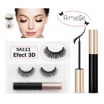 Gene false Amelie Effect 3D tip banda 1 pereche cu Magnet Cod SA111 + Adeziv cu magnet